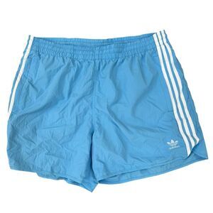 Adidas Originals Sprinter Shorts semi blue burst Trefoil Stripe Men's Sz XL NWT